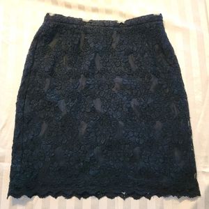Black Lace Anne Klein II skirt